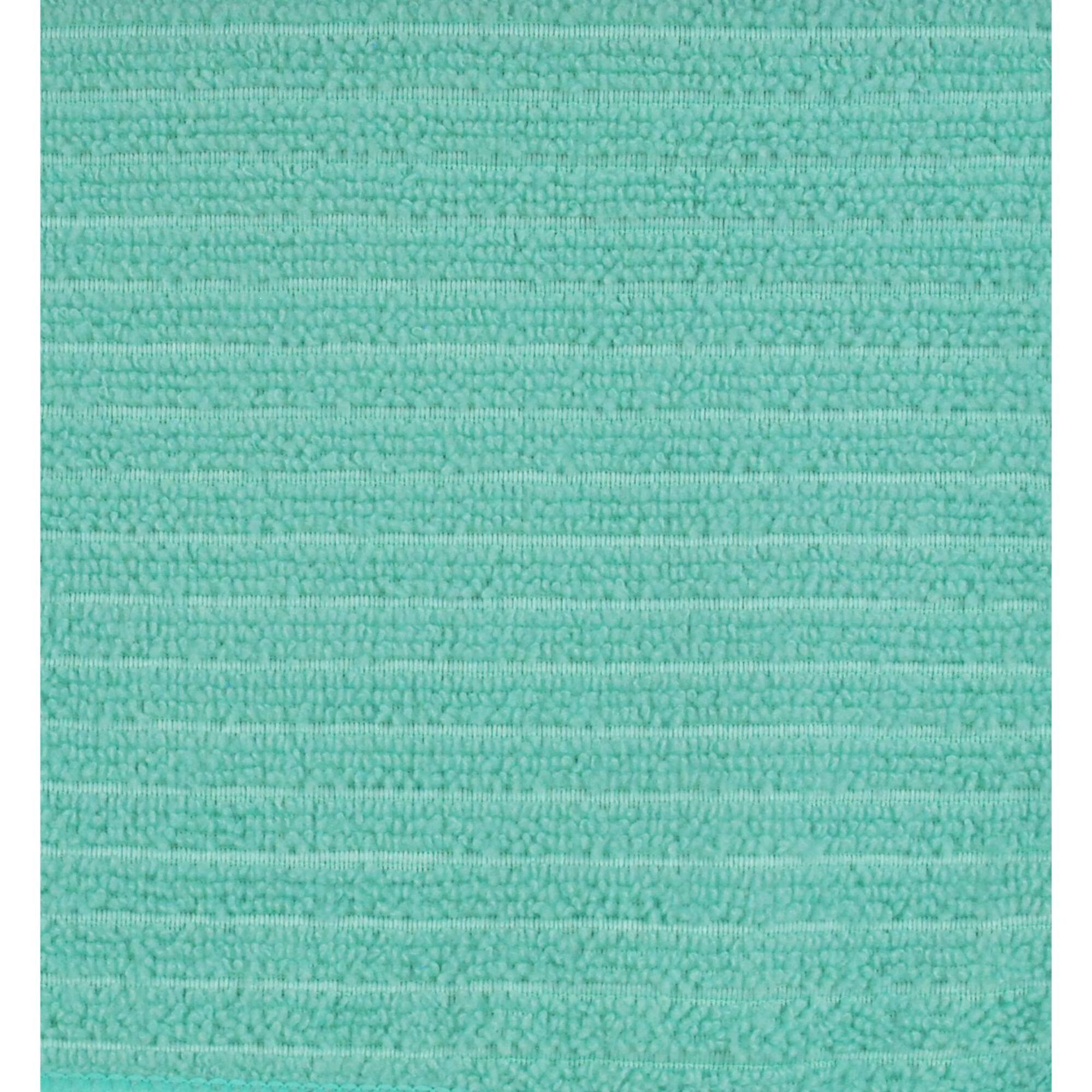 Aqua Chevron Microfiber Dishtowel, 4ct.